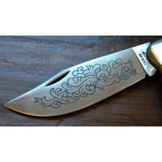 Case XX Stainless USA 3 Dot (1977) Stag Blue Scroll 8 Knife Set