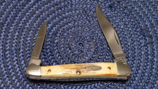 Case XX Bradford PA USA 1991 Stag 52109XX SS Baby Copperhead Knife Case XX Bradford PA USA 1991 Stag 52109XX SS Baby Copperhead Knife