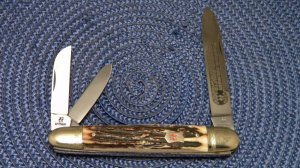 Kissing Crane Robt Klass Solingen Germany Stag 3235 Whittler Knife (XVIII) c.1979
