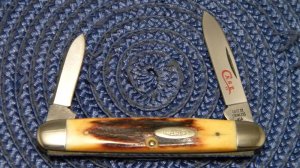 Case XX Stainless USA 2 Dot (1978) Stag 5279 SSP Red Etch Pen Knife
