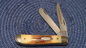 Case XX Stainless USA 1 Dot (1979) Bradford Centennial Stag 5207 SP SSP Mini Trapper Knife