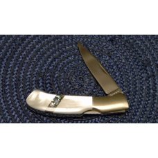 Browning Japan Model 308 Pearl and Abalone Lockback Knife in Box Browning Japan Model 308 Pearl and Abalone Lockback Knife in Box