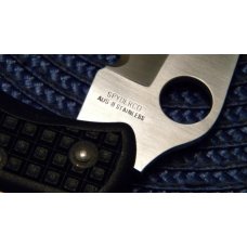 Spyderco AUS-8 Stainless Seki-City Japan C10SBK Endura Tactical Lockback Knife in Box Spyderco AUS-8 Stainless Seki-City Japan C10SBK Endura Tactical Lockback Knife in Box