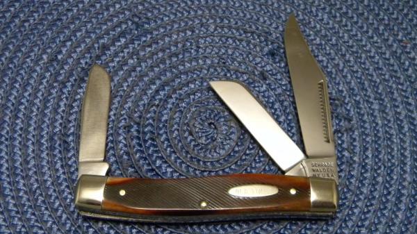 Schrade Walden NY USA 8OT Bone Old Timer Senior Stockman Knife Schrade Walden NY USA 8OT Bone Old Timer Senior Stockman Knife