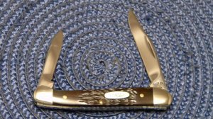 Case XX USA 7 Dot (1983) Bone 62109X New Grind Baby Copperhead Knife