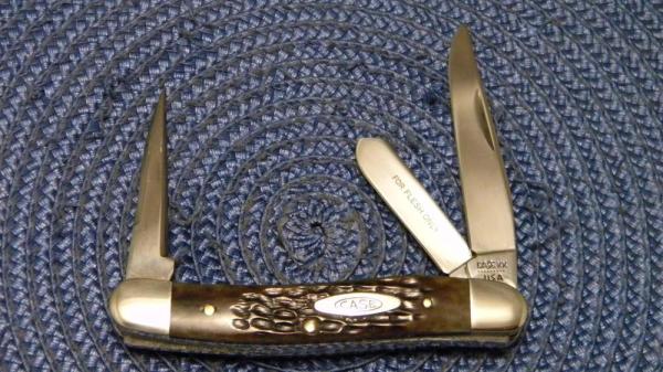 Case XX USA 9 Dot (1981) Bone 6318 PU Punch Blade Stockman Knife Case XX USA 9 Dot (1981) Bone 6318 PU Punch Blade Stockman Knife