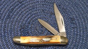Case XX Stainless USA 4 Dot (1976) Stag 52087 SSP Razor Edge 2 Blade Stockman Knife