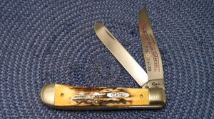 Case XX USA 5 Dot (1995) Stag 5254 Trapper Knife North Star Blade Collectors 1 of 100