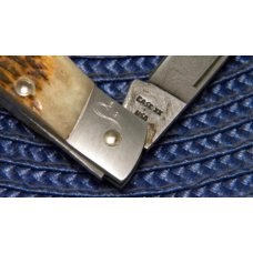 Case XX USA 1 Dot (1989) ROG61059L D Rogers Bone Damascus Lockback Knife Case XX USA 1 Dot (1989) ROG61059L D Rogers Bone Damascus Lockback Knife