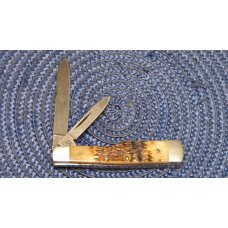Case XX USA 1 Dot (1989) ROG6215 D Rogers Bone Damascus Gunstock Knife Case XX USA 1 Dot (1989) ROG6215 D Rogers Bone Damascus Gunstock Knife