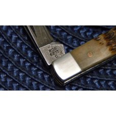 Case XX USA 1 Dot (1989) ROG6215 D Rogers Bone Damascus Gunstock Knife Case XX USA 1 Dot (1989) ROG6215 D Rogers Bone Damascus Gunstock Knife