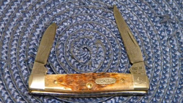 Case XX USA 1 Dot (1989) ROG62033 D Rogers Bone Damascus Pen Knife Case XX USA 1 Dot (1989) ROG62033 D Rogers Bone Damascus Pen Knife