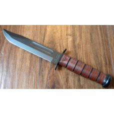 KA-BAR Olean, NY USA 1217 USMC Fighting Knife & Leather Sheath in Box KA-BAR Olean, NY USA 1217 USMC Fighting Knife & Leather Sheath in Box