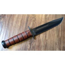 KA-BAR Olean, NY USA 1217 USMC Fighting Knife & Leather Sheath in Box KA-BAR Olean, NY USA 1217 USMC Fighting Knife & Leather Sheath in Box