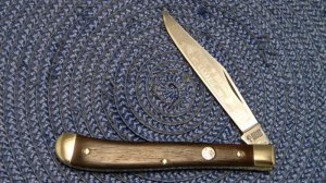 Boker Solingen Germany Tree Brand Classic Wood 93 Slimline Trapper Farmers Jack Knife c.1978-1984