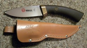 Boker Solingen Germany Tree Brand 502 Stainless Fixed Blade Sheath Knife