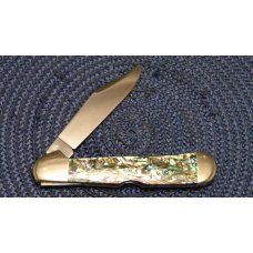 Case XX USA 1998 81549 L SS Genuine Abalone Pearl Copperlock Knife - SFO - In Box Case XX USA 1998 81549 L SS Genuine Abalone Pearl Copperlock Knife - SFO - In Box