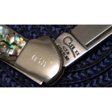 Case XX USA 1998 81549 L SS Genuine Abalone Pearl Copperlock Knife - SFO - In Box Case XX USA 1998 81549 L SS Genuine Abalone Pearl Copperlock Knife - SFO - In Box
