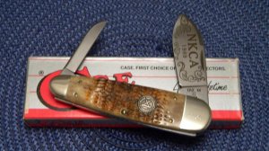 Case USA 1989 NKCA Club Knife ROG 62070 SS Rogers Bone Large Sleeveboard in Box