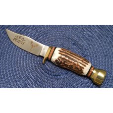 German Bull Stainless Germany Stag Ten Point Buck Fixed Blade Sheath Knife in Box German Bull Stainless Germany Stag Ten Point Buck Fixed Blade Sheath Knife in Box
