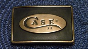Authorized Case XX 1978 Solid Brass Belt Buckle Anacortes Brass Works Ltd. Washington USA