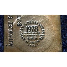 Authorized Case XX 1978 Solid Brass Belt Buckle Anacortes Brass Works Ltd. Washington USA Authorized Case XX 1978 Solid Brass Belt Buckle Anacortes Brass Works Ltd. Washington USA