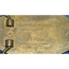 Authorized Case XX 1978 Solid Brass Oval Belt Buckle Baron Buckle Taiwan