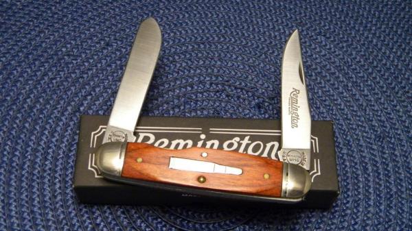 Remington Bullet USA 1997 Wood R4468 Lumberjack Knife in Box Remington Bullet USA 1997 Wood R4468 Lumberjack Knife in Box