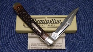 Remington UMC USA 1992 Delrin R1253 Bullet Guide Lockback Knife in Box