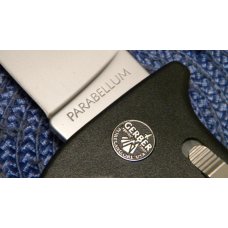 Gerber Portland OR USA Black Bolt Action Parabellum Knife & Pouch in Box Gerber Portland OR USA Black Bolt Action Parabellum Knife & Pouch in Box