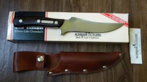 Schrade USA 15OT Delrin Deerslayer Fixed Blade Sheath Knife in Box
