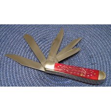 Case XX USA 3 Dot (1997) Red Bone 6549 SS 5 Blade Copperhead Knife Case XX USA 3 Dot (1997) Red Bone 6549 SS 5 Blade Copperhead Knife