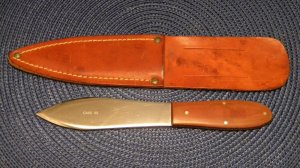 Case XX 303 Red Plastic Fixed Blade Throwing Knife & Sheath