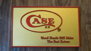 Case XX USA Knife Desk or Store Dilsplay Sign Plastic