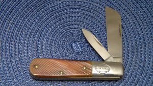 John Primble Belknap Hdw. & Mfg. Co. Blue Grass Saw Cut Bone 5724 Barlow Knife