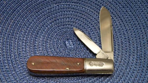 Hibbard Spencer & Bartlett OVB Our Very Best Saw Cut Bone 970 Barlow Knife Hibbard Spencer & Bartlett OVB Our Very Best Saw Cut Bone 970 Barlow Knife