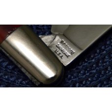Robeson Shuredge USA Saw Cut Strawberry Bone 521168 Barlow Knife c.1950's