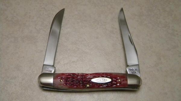Case XX USA 8 Dot (1982) Red Bone Hawbaker Muskrat Knife Case XX USA 8 Dot (1982) Red Bone Hawbaker Muskrat Knife