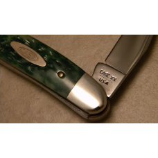 Case XX USA 8 Dot (1982) Green Bone Hawbaker Muskrat Knife Case XX USA 8 Dot (1982) Green Bone Hawbaker Muskrat Knife