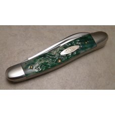 Case XX USA 8 Dot (1982) Green Bone Hawbaker Muskrat Knife Case XX USA 8 Dot (1982) Green Bone Hawbaker Muskrat Knife