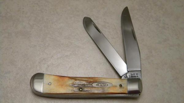 Case XX Bradford PA USA 1992 Stag 5254 SSP Trapper Knife Case XX Bradford PA USA 1992 Stag 5254 SSP Trapper Knife
