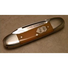 Carl Schlieper Solingen Germany German Eye Yellow Mini Canoe Knife Carl Schlieper Solingen Germany German Eye Yellow Mini Canoe Knife