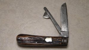 Continental Cutlery Co. Sheffield Stag 2 Blade Pocket Knife with Bleeder