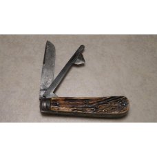 Continental Cutlery Co. Sheffield Stag 2 Blade Pocket Knife with Bleeder Continental Cutlery Co. Sheffield Stag 2 Blade Pocket Knife with Bleeder