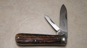 G♔R Rodgers Cutlers To His Majesty No. 6 Norfolk St. Sheffield England Stag Jack Knife 