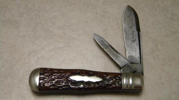 E.C. Simmons St. Louis Keen Kutter Bone Coke Bottle Jack Knife E.C. Simmons St. Louis Keen Kutter Bone Coke Bottle Jack Knife