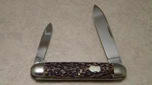 H. Boker & Co Solingen Tree Brand Bone 2 Blade Pocket Knife