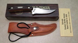 Schrade USA 152OT Sharpfinger Fixed Blade Knife w/Sheath in Box