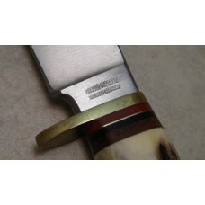 Linder Messer Solingen Germany Stag Fixed Blade Sheath Knife in Box