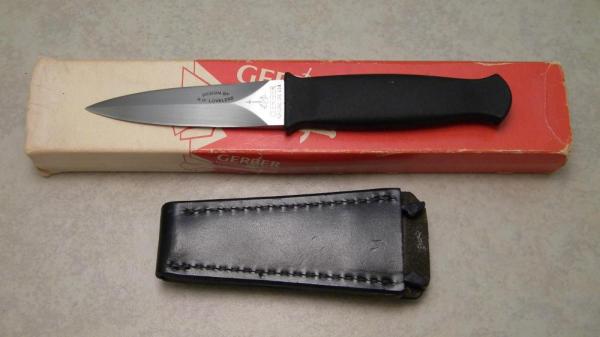 Gerber Portland ORE USA Guardian R.W. Loveless Design Fixed Blade Boot Knife in Box c.1980's